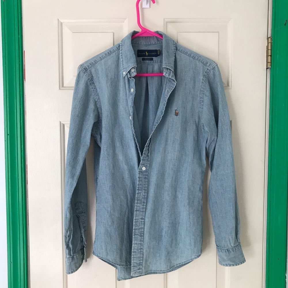 Polo Blue Denim Button Down